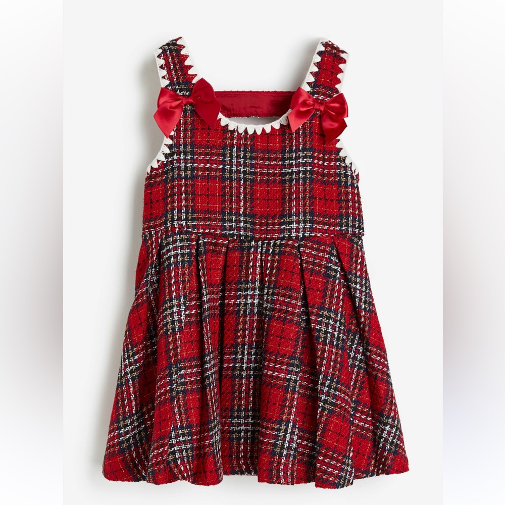 H&M Plaid Holiday Dress